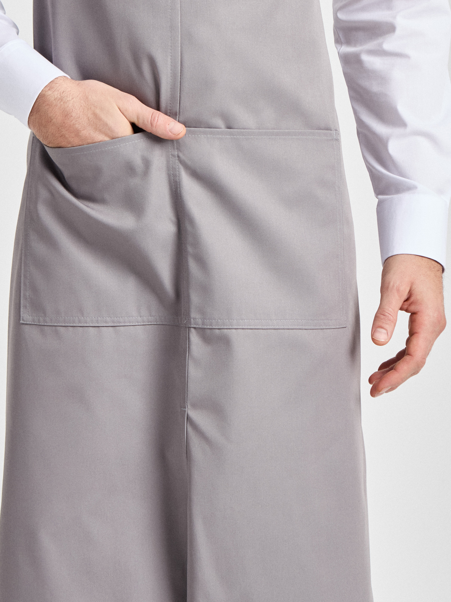 Latzschürze 110 x 75 Verona Classic Schlitz Bag - pale grey